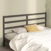 Image de Tête De Lit Gris 206x4x100 Cm Bois Massif De Pin Vidaxl