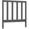 Image de Tête De Lit Gris 81x4x100 Cm Bois Massif De Pin Vidaxl