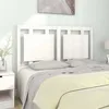 Image de Tête De Lit Blanc 125,5x4x100 Cm Bois Massif De Pin Vidaxl