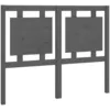 Image de Tête De Lit Gris 125,5x4x100 Cm Bois Massif De Pin Vidaxl