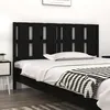 Image de Tête De Lit Noir 155,5x4x100 Cm Bois Massif De Pin Vidaxl