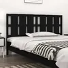 Image de Tête De Lit Noir 185,5x4x100 Cm Bois Massif De Pin Vidaxl
