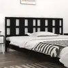 Image de Tête De Lit Noir 205,5x4x100 Cm Bois Massif De Pin Vidaxl