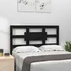 Image de Tête De Lit Noir 95,5x4x100 Cm Bois Massif De Pin Vidaxl