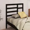 Image de Tête De Lit Noir 81x4x104 Cm Bois Massif De Pin Vidaxl