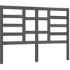 Image de Tête De Lit Gris 146x4x104 Cm Bois Massif De Pin Vidaxl