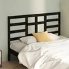 Image de Tête De Lit Noir 166x4x104 Cm Bois Massif De Pin Vidaxl