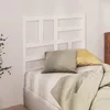 Image de Tête De Lit Blanc 106x4x104 Cm Bois Massif De Pin Vidaxl