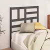 Image de Tête De Lit Gris 106x4x104 Cm Bois Massif De Pin Vidaxl