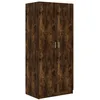 Image de Garde-robe Chêne Fumé 80x52x180 Cm Bois D'ingénierie Vidaxl