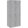 Image de Garde-robe Sonoma Gris 80x52x180 Cm Bois D'ingénierie Vidaxl
