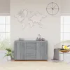 Image de Buffet Sonoma Gris 120x36x69 Cm Bois D'ingénierie Vidaxl