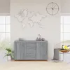 Image de Buffet - Sonoma - Gris - 120x36x69 cm - Bois dingénierie - 2 portes