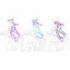 Image de Figurine De Noël De Trois Mages Avec 504 Led 70x50 Cm Vidaxl