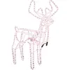 Image de Renne De Noël Avec Tête Mobile Blanc Chaud 76x42x87 Cm Vidaxl
