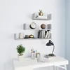 Image de vidaXL Étagères murales daffichage 3pcs Sonoma gris Bois dingénierie 815262