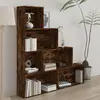 Image de Armoire À Livres Chêne Fumé 155x24x160 Cm Vidaxl