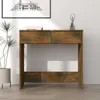 Image de vidaXL Bureau Chêne fumé 80x40x75 cm Bois dingénierie 815474