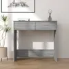 Image de Bureau Sonoma Gris 80x40x75 Cm Bois D'ingénierie Vidaxl