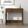 Image de Bureau Chêne Marron 80x40x75 Cm Bois D'ingénierie Vidaxl