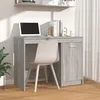 Image de Bureau Sonoma Gris 100x50x76 Cm Bois D'ingénierie Vidaxl