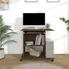 Image de Bureau D'ordinateur Chêne Marron 80x50x75 Cm Bois D'ingénierie Vidaxl