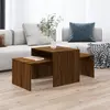 Image de Ensemble Table Basse Chêne Marron 100x48x40cm Bois D'ingénierie Vidaxl