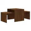 Image de Vidaxl ensemble table basse chêne marron 100x48x40cm bois d'ingénierie