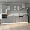 Image de vidaXL Meuble sous-évier Lyon Gris Sonoma 80 x 46 x 815 cm Bois dingénierie 815565