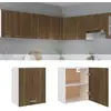 Image de Armoire Suspendue "lyon" Chêne Brun 50 X 31 X 60 Cm Bois D'ingénierie Vidaxl