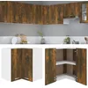 Image de vidaXL Armoire dangle suspendue Lyon Chêne fumé 57 x 57 x 60 cm Bois dingénierie 815597