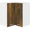 Image de Vidaxl armoire d'angle suspendue lyon chêne fumé 57 x 57 x 60 cm bois d'ingénierie