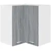 Image de Vidaxl armoire d'angle suspendue lyon gris sonoma 57 x 57 x 60 cm bois d'ingénierie