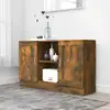 Image de Buffet Chêne Fumé 120x30,5x70 Cm Bois D'ingénierie Vidaxl