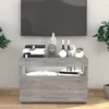 Image de vidaXL Meuble TV avec Lumières LED Armoire Basse Centre de Divertissement Armoire Média Salon Salle de Séjour Intérieur 815680