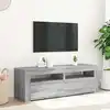 Image de Meuble Tv Avec Lumières Led Sonoma Gris 120x35x40 Cm Vidaxl