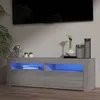 Image de vidaXL Meuble TV avec Lumières LED Armoire Basse Centre de Divertissement Armoire Média Salon Salle de Séjour Intérieur 815685
