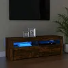 Image de vidaXL Meuble TV avec Lumières LED Armoire Basse Centre de Divertissement Armoire Média Salon Salle de Séjour Intérieur 815687