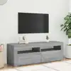 Image de Meuble Tv Avec Lumières Led Sonoma Gris 120x35x40 Cm Vidaxl