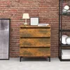 Image de Buffet Chêne Fumé 60x35x69 Cm Bois D'ingénierie Vidaxl