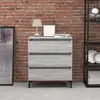Image de Buffet Sonoma Gris 60x35x69 Cm Bois D'ingénierie Vidaxl