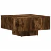 Image de Table Basse Chêne Fumé 60x60x31,5 Cm Bois D'ingénierie Vidaxl