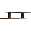 Image de Étagère Tv Murale Chêne Fumé 125x18x23 Cm Bois D'ingénierie Vidaxl