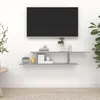 Image de vidaXL Étagère TV murale Sonoma gris 125x18x23 cm Bois dingénierie 815877