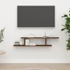 Image de vidaXL Étagère TV murale Chêne marron 125x18x23 cm Bois dingénierie 815878