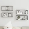 Image de vidaXL Étagères murales cube 4 pcs Sonoma gris 60x15x23 cm Bois 815928