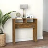 Image de vidaXL Table console Chêne fumé 78x30x80 cm Bois dingénierie 815936