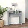 Image de Table Console Sonoma Gris 78x30x80 Cm Bois D'ingénierie Vidaxl