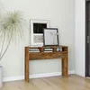 Image de vidaXL Table console Chêne fumé 105x30x80 cm Bois dingénierie 815939
