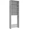 Image de Meuble Pour Machine À Laver Sonoma Gris 64x24x190 Cm Vidaxl